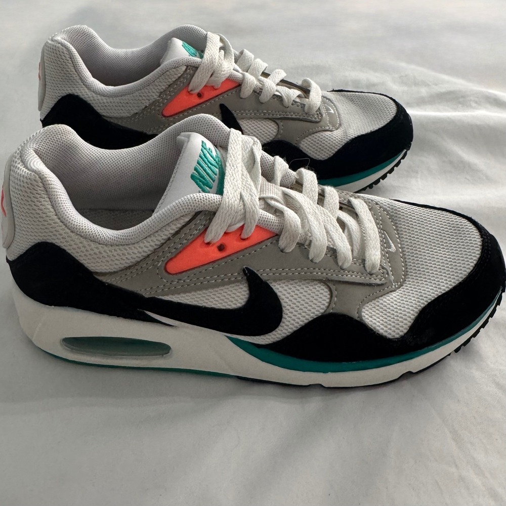 Nike Air Max Correlate White Green & Bright Mango Woman's Athletic Shoes Size 6 - Picture 3 of 11